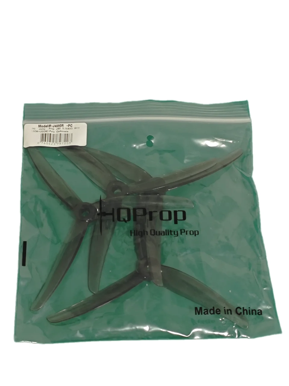 

HQprop Juicy Prop J40 5.1X4X3 Серый CW CCW Поликарбонатный 5,1-дюймовый пропеллер для FPV RC Racing Drone Запасные части
