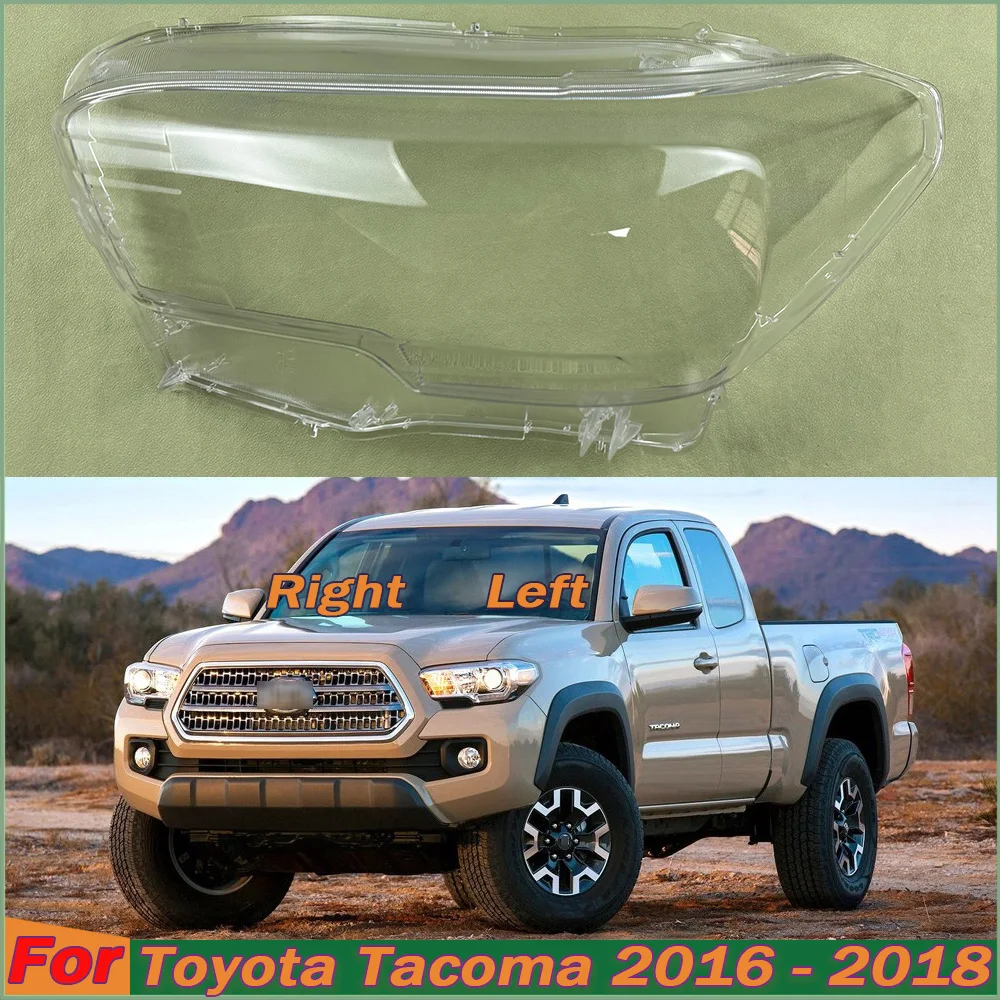 

For Toyota Tacoma 2016 2017 2018 Front Lamp Shade Headlight Mask Shell Transparent Cover Lens Replace The Original Lampshade