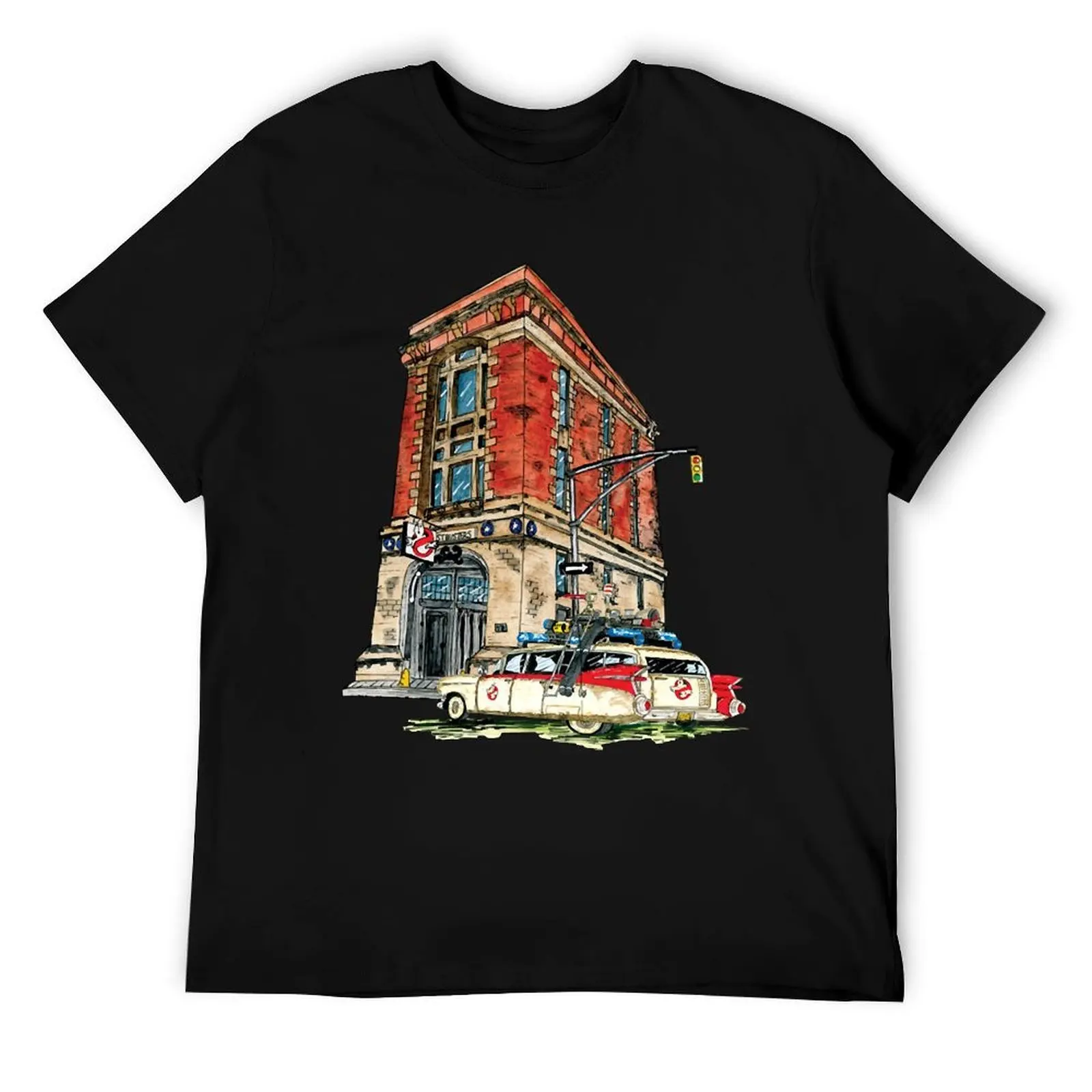 

Ecto- 1 Firehouse, Hook & Ladder Company 8 T-Shirt T-Shirt man t shirts high quality luxury brand man graphic t shirt T-Shirt