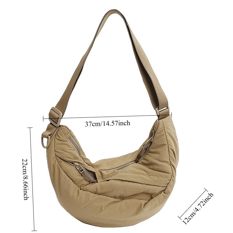 حقيبة هوبو بسيطة ومتعددة الاستخدامات، حقيبة كروس كاجوال أنيقة وهي حقيبة كتف مناسبة وعصرية وخفيفة الوزن #6