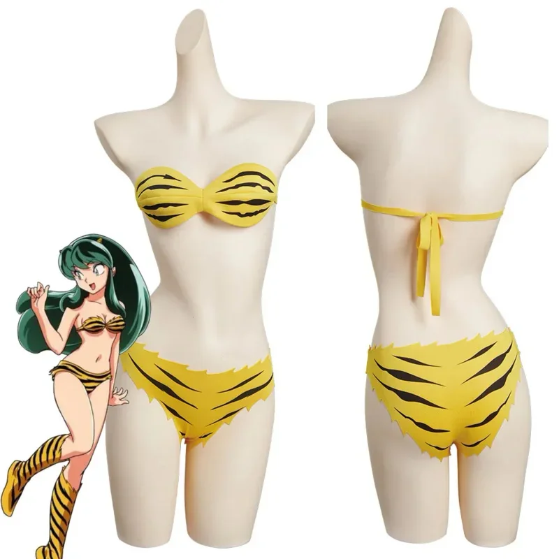 

Cosdea Lum косплей купальник аниме Urusei Yatsura женский сексуальный купальник купальный костюм женский комплект бикини для Хэллоуина ролевые игры Fash