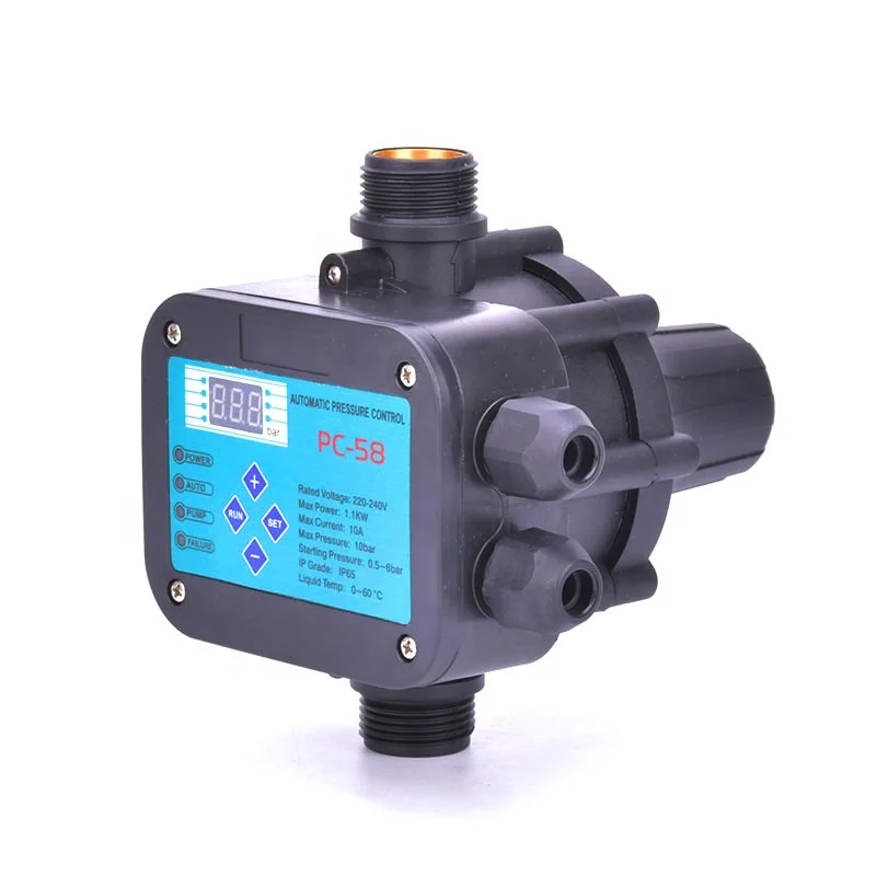 

Intelligent PC 58 Electronic Digital Automatic Pressure Control Pump Automatic Press Switch For Water Pump Pressure Switches