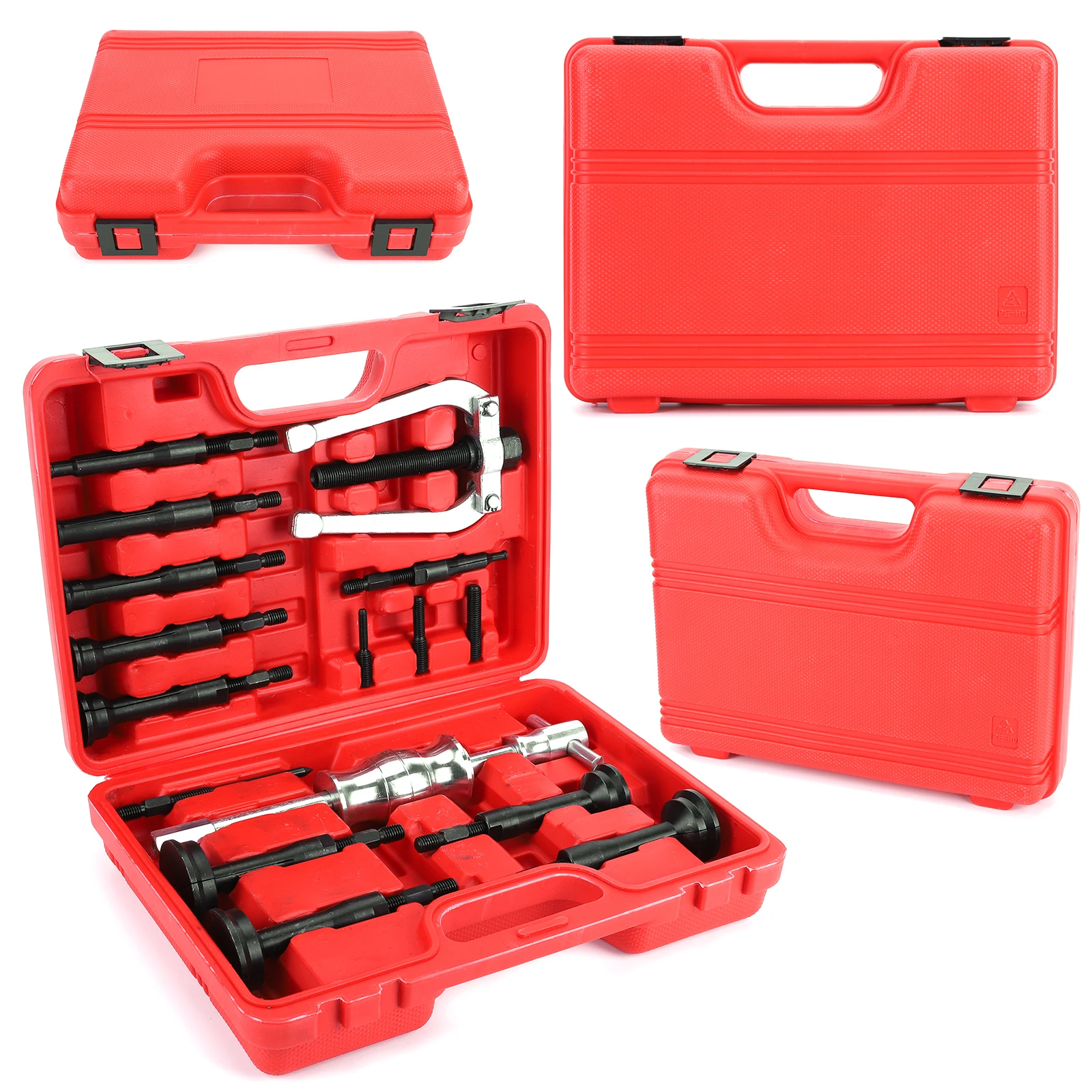 

16PCS Blind Hole Collet Bearing Race and Seal Puller Extractor Kit with Case Slide Hammer Removal Tool Kit