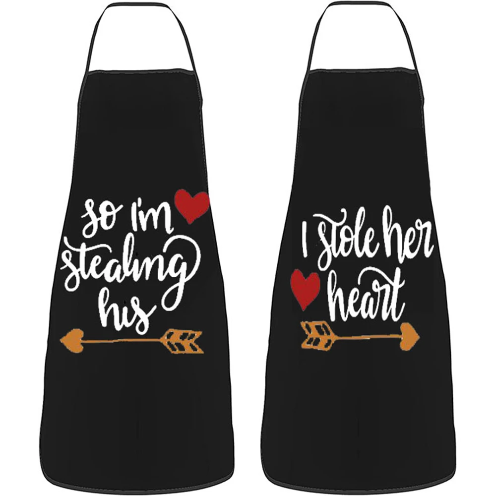 Couples Kitchen Cooking Apron Waterproof And Oil Resistant Household Apron