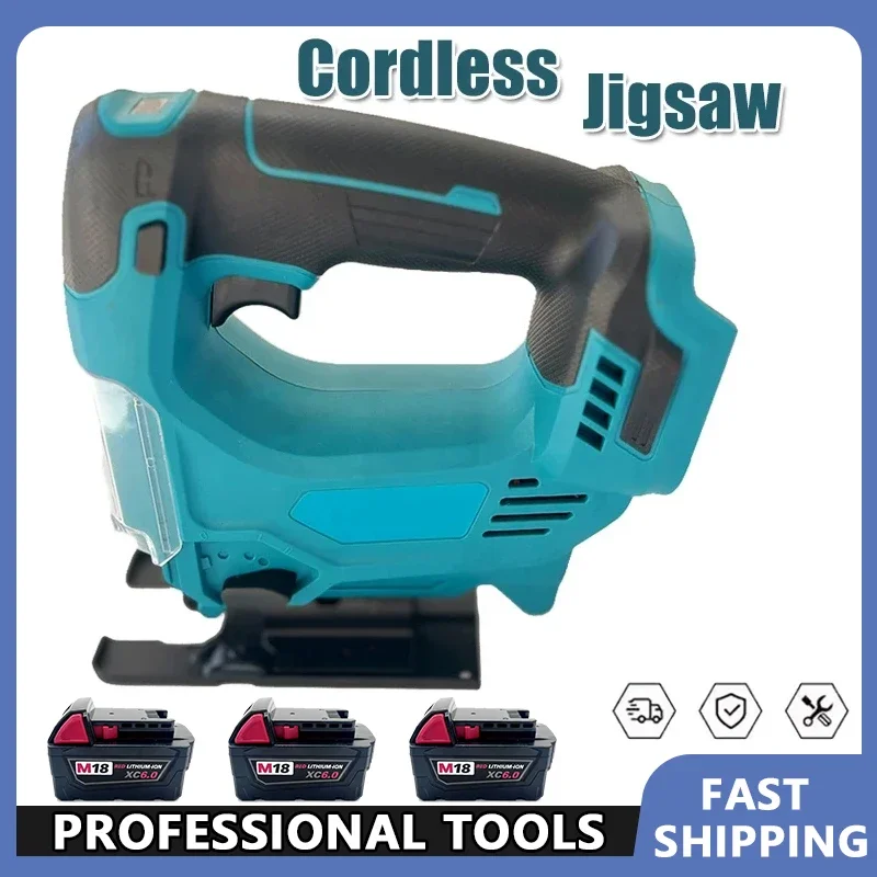 

Портативный беспроводной электрический лобзик Fit Makita для деревообработки, многофункциональный дизайн, совместим с аккумулятором 18В