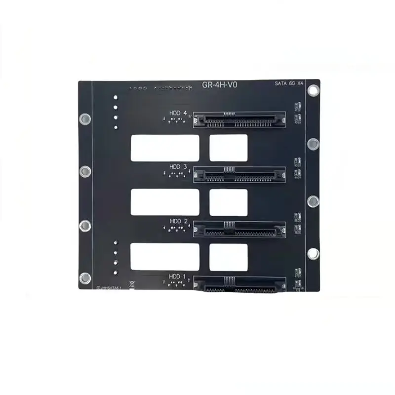 A53M-6Gbps SSD HDD Backplane Nas Storage Card Server Expansion Board SATA To 4-Disks Adapter 2 X 4D