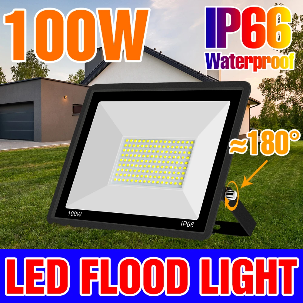 

LED FloodLight 220V Spotlights IP66 Waterproof 10W 20W 30W 50W 100W Outdoor Garden Projector Lighting Spotlight Wall Flood Light