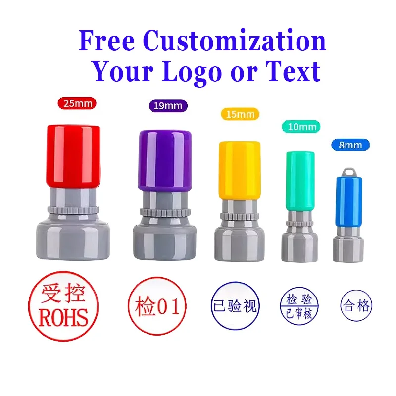 Sello de tinta personalizado con nombre del maestro QA QC, firma de caligrafía, sello de letras personalizado autoentintado para niños y estudiantes de escuela