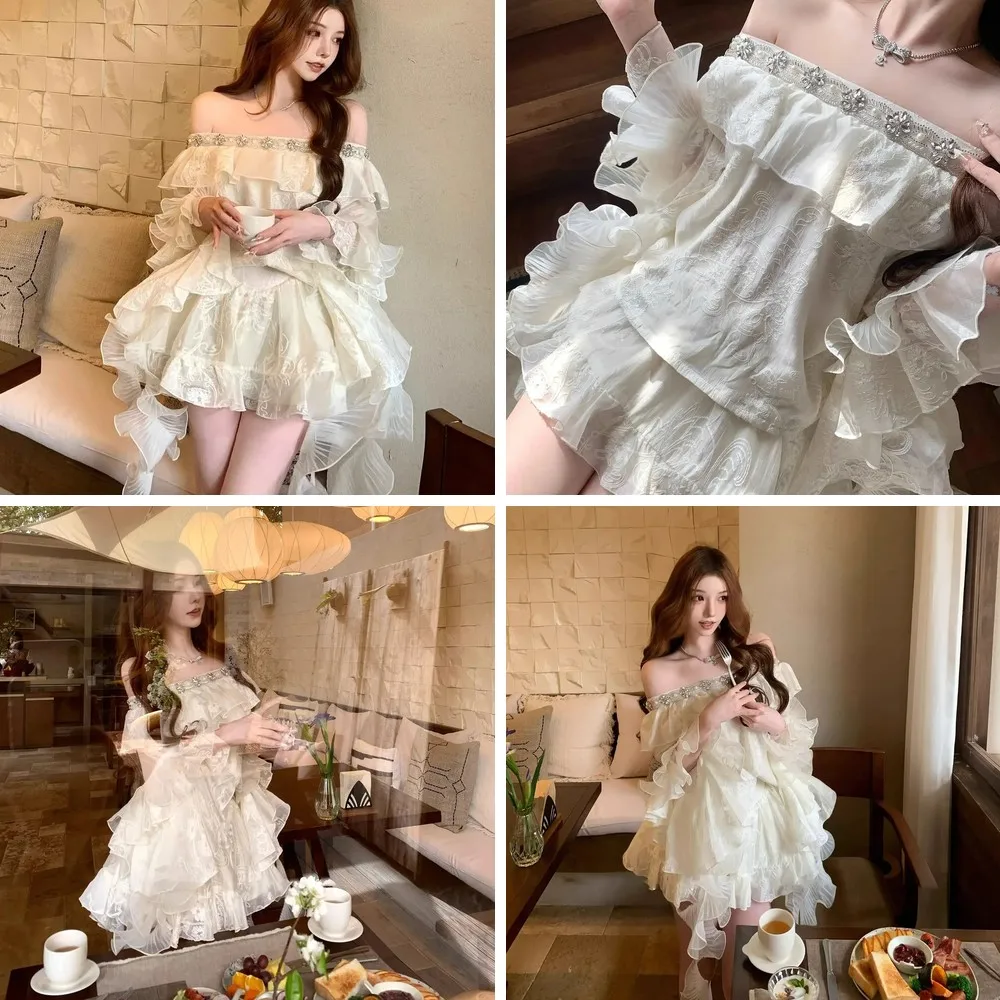 

Vintage Y2K Women 2-Piece Set: Elegant Crop Top & Mini Skirt, Korean Fashion Party Outfit(72 characters)