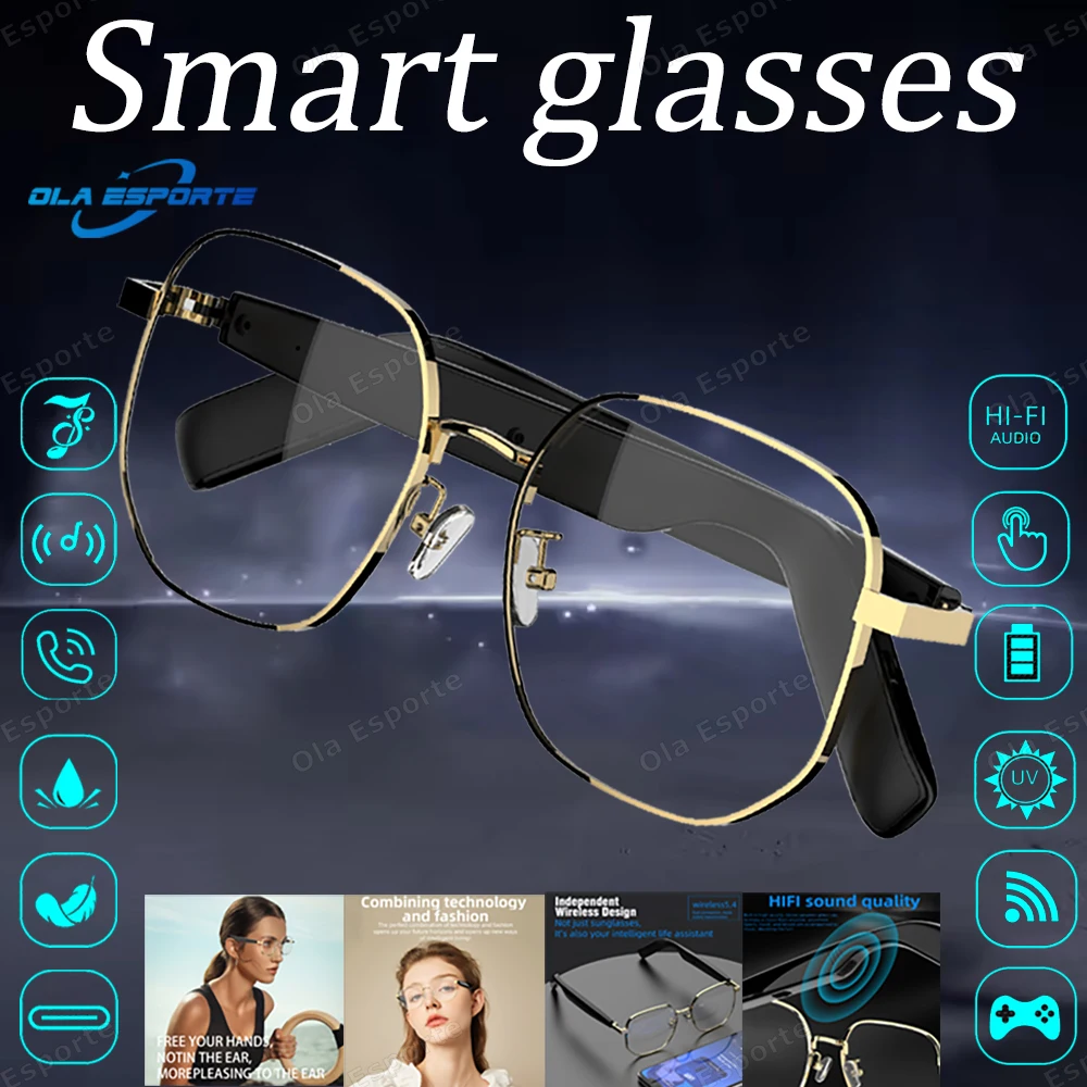 

Smart glasses Audio Sunglasses with Bluetooth support for listening to music and making calls game anti-blue lenses smartglasses