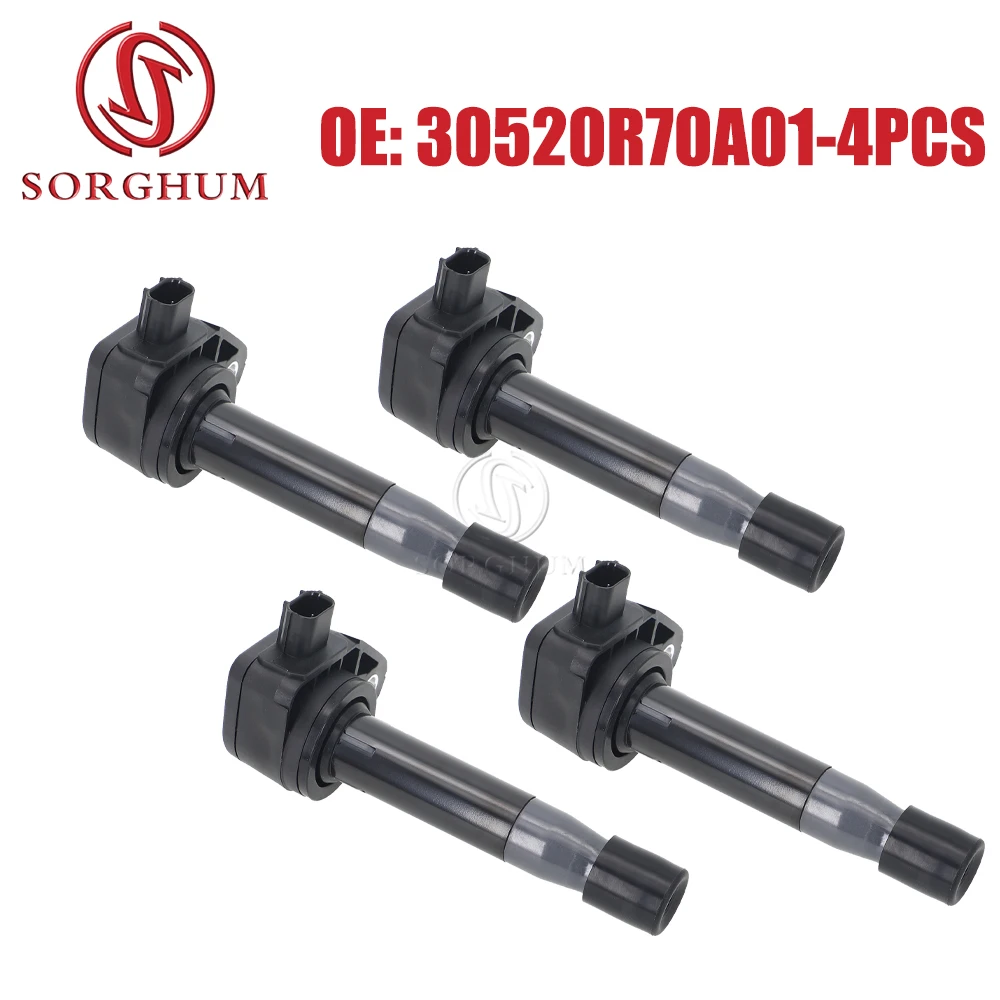 

SORGHUM 4PCS Car Ignition Coil For 2010 2012 2013 Acura MDX RDX ZDX Honda Accord MK8 Odyssey Pilot 3.7L 3.5L SUV CM11213 UF603