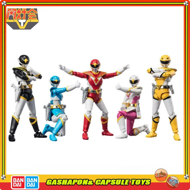 

BANDAI Zyuden Sentai Kyoryuger Action Figures Model Standing Posture Model EX CASHAPON Official Genuine Collect Ornaments