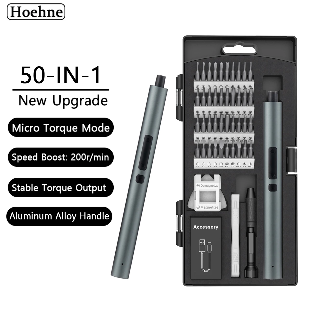 

New 50-IN-1 Electric Screwdriver Set Portable Upgrade Power Handle Screw Driver for Xiaomi Cell Phone Camera Repair Screwdrivers