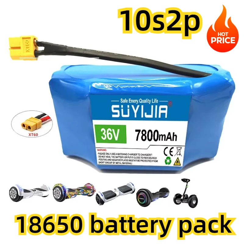 

Original 36V Twist Car Battery 10S2P 7800mAh Electric Scooter Wheelbarrow Lithium-ion 18650 42V 18650 Battery Pack with 15A BMS