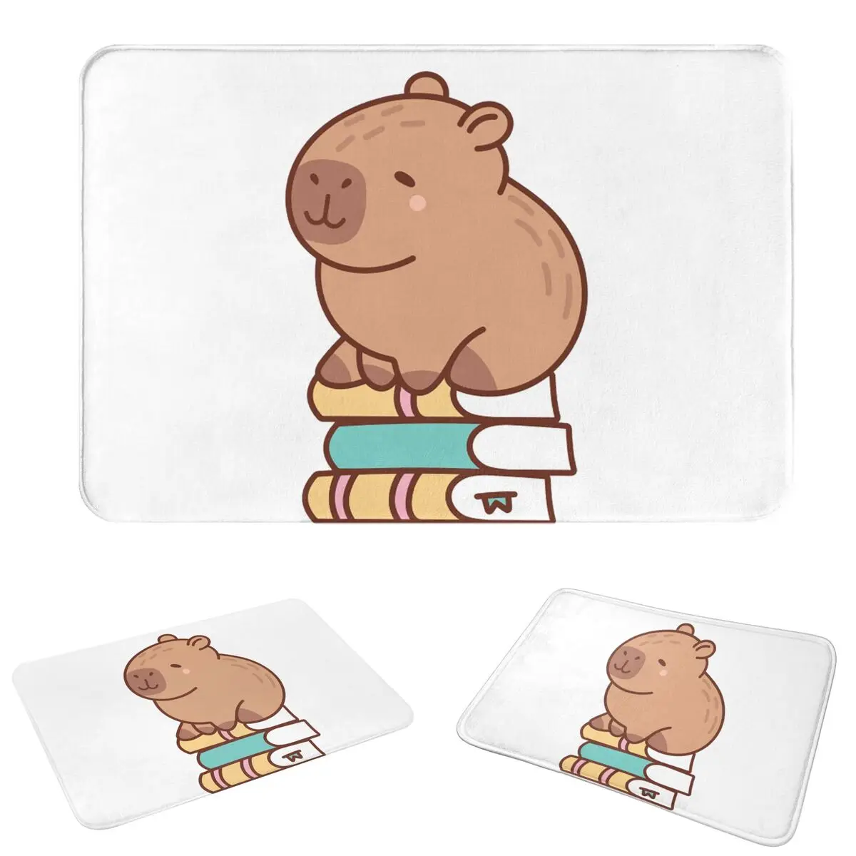 Cute Capybara Animal Doormat Sand Scraping Carpet Rug Kitchen Entrance Home Floor Mat for Bathroom Footpad Mats