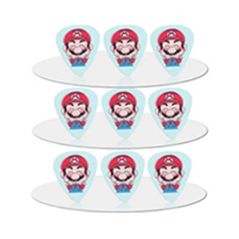 10PCS Super Mario Bros Guitar Picks Accessories Acoustic Music Picks Plectrum 0.46/0.71/1.0MM Thickness Electric Bass Parts