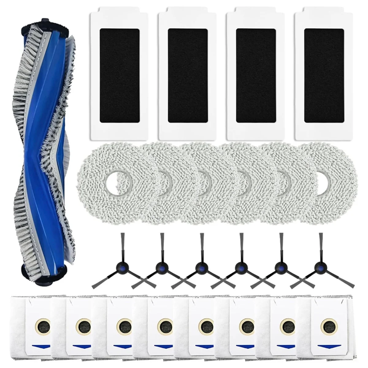 A01M Für Ecovacs Deebot T30 PRO OMNI / T30 Max / T30 / DDX14 Staubsauger Ersatzteile Hauptseite Pinsel HEPA-Filter Mopp Tuch