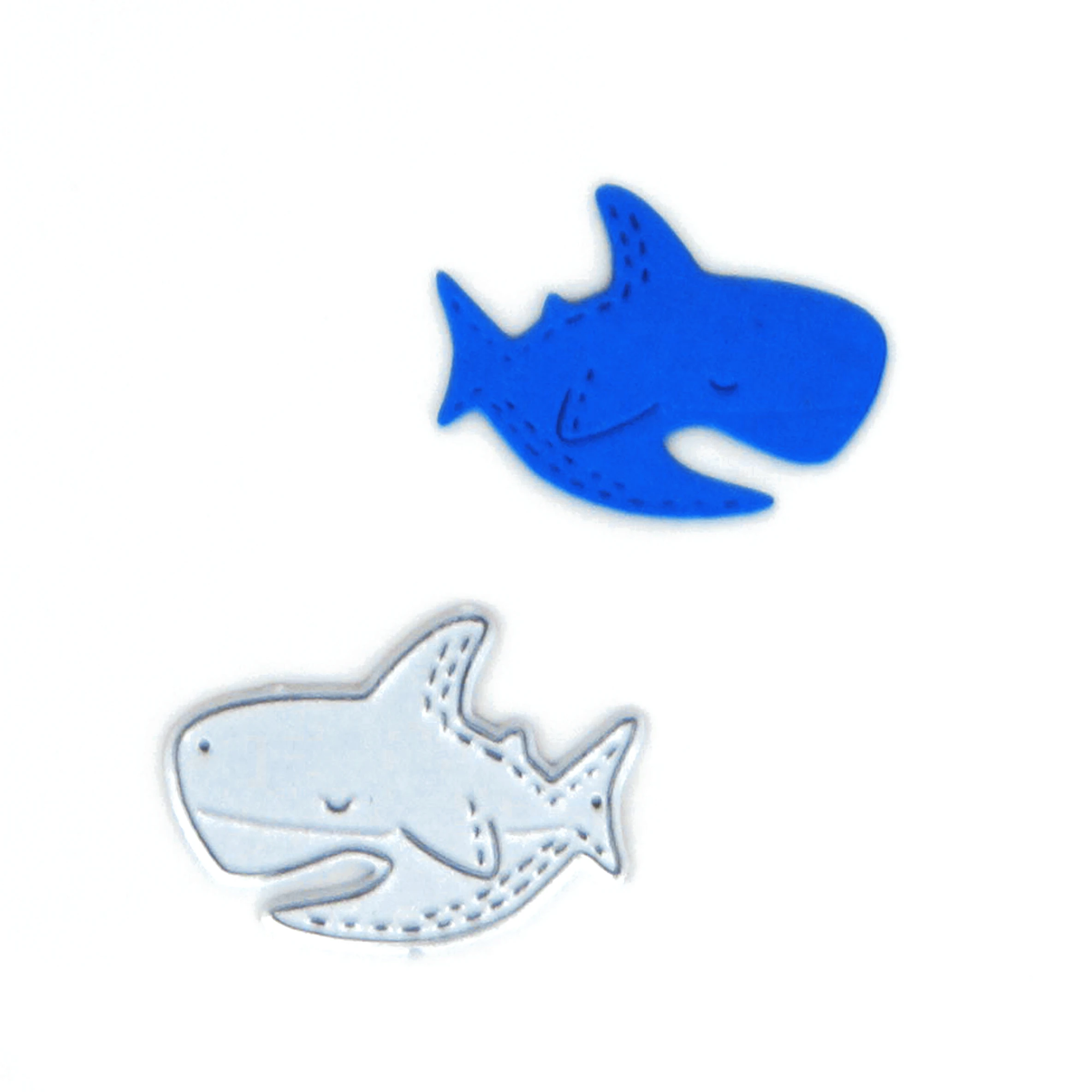 Mini Cartoon Shark Pattern Metal Cutting Dies Scrapbooking Diy Ocean Card Clipart Clip Art Paper Decorating Craft Making Cutter