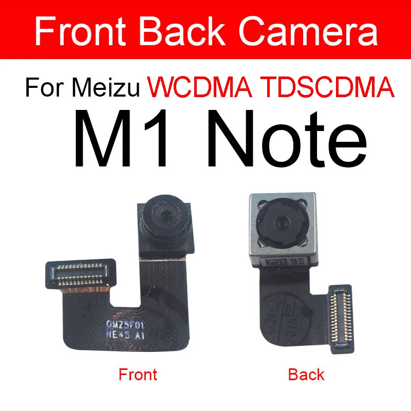 

Передняя и задняя основная камера для Meizu Charm Blue M1 Note M1note M463U WCDMA TDSCDMA Передняя Задняя камера гибкий кабель запасные части