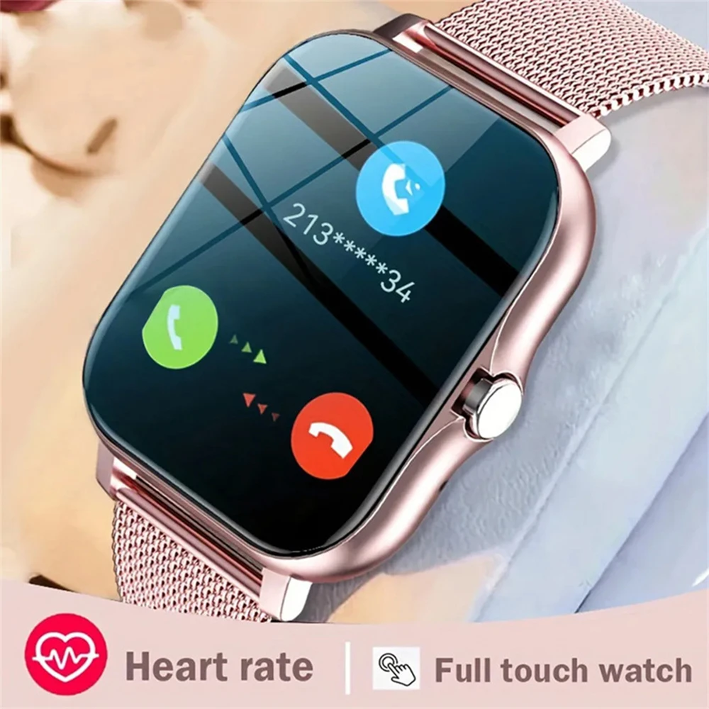 

Y13 Smart Watch with Blood Oxygen and Pressure Monitoring, 1.44 ", Full Touch, Bluetooth, Smartwatch for iPhone, Android, Call