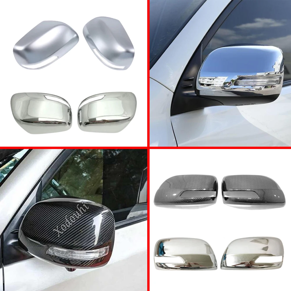 

Sticker Rear View Eyebrow Side Glass Mirror Cover Trim Frame For Toyota FJ150/Prado 2010 2011 2012 2013 2014 2015 2016 2017-2019
