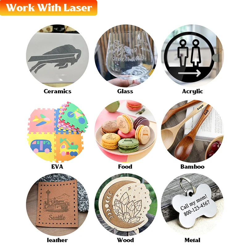 مجموعة إطارات آلة القطع بالليزر الكبيرة منطقة العمل 1500X2000 مم إطار آلة النقش بالليزر لسطح المكتب باستخدام الحاسب الآلي