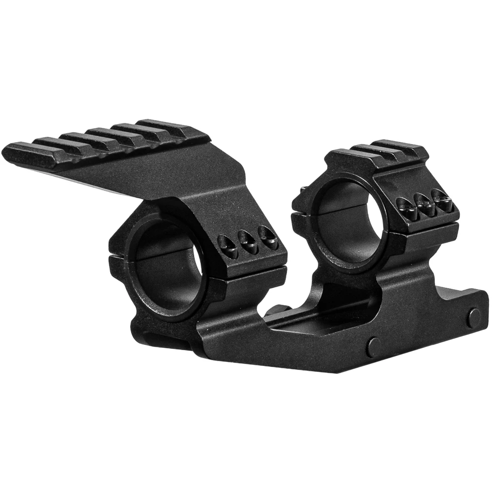 FIRE WOLF Tactical 30/25.4mm Dual Rings Scope Mount,20mm Rail Clamp with Extended Picatinny Rail