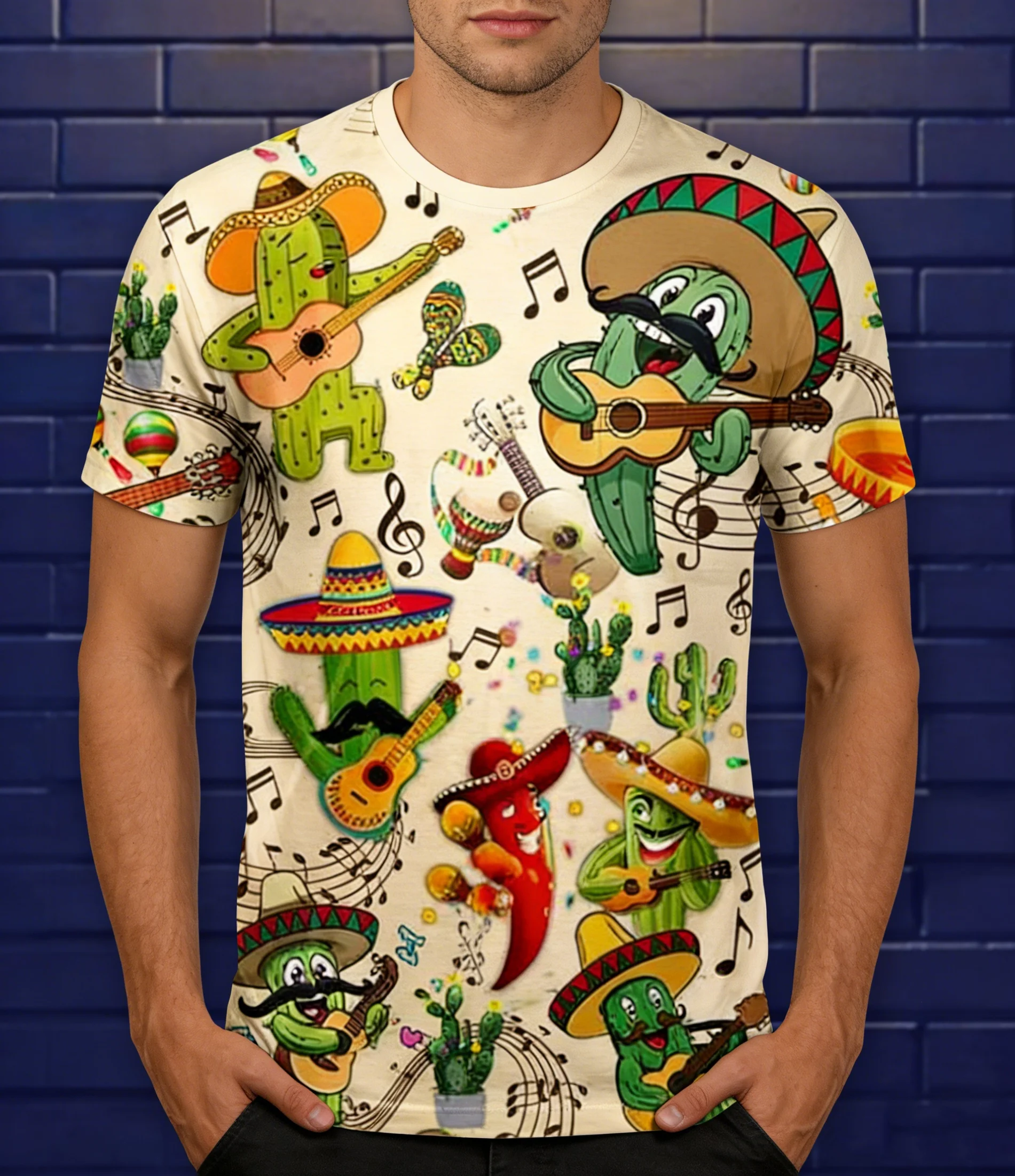 Herren Sommer T-Shirt Flamingo Casual TOP 3D Strand Social Cartoon Großes Lustiges Herren Kurzarm-Shirt Neues Männliches Blumen-T-Shirt Harajuku Oberteile