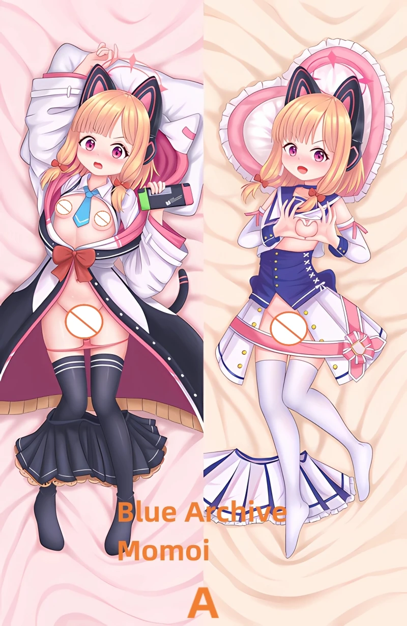 

Dakimakura Anime Pillow Case Blue Archive Momoi Double-sided Print Of Life-size Body Pillowcase Gifts Can be Customized