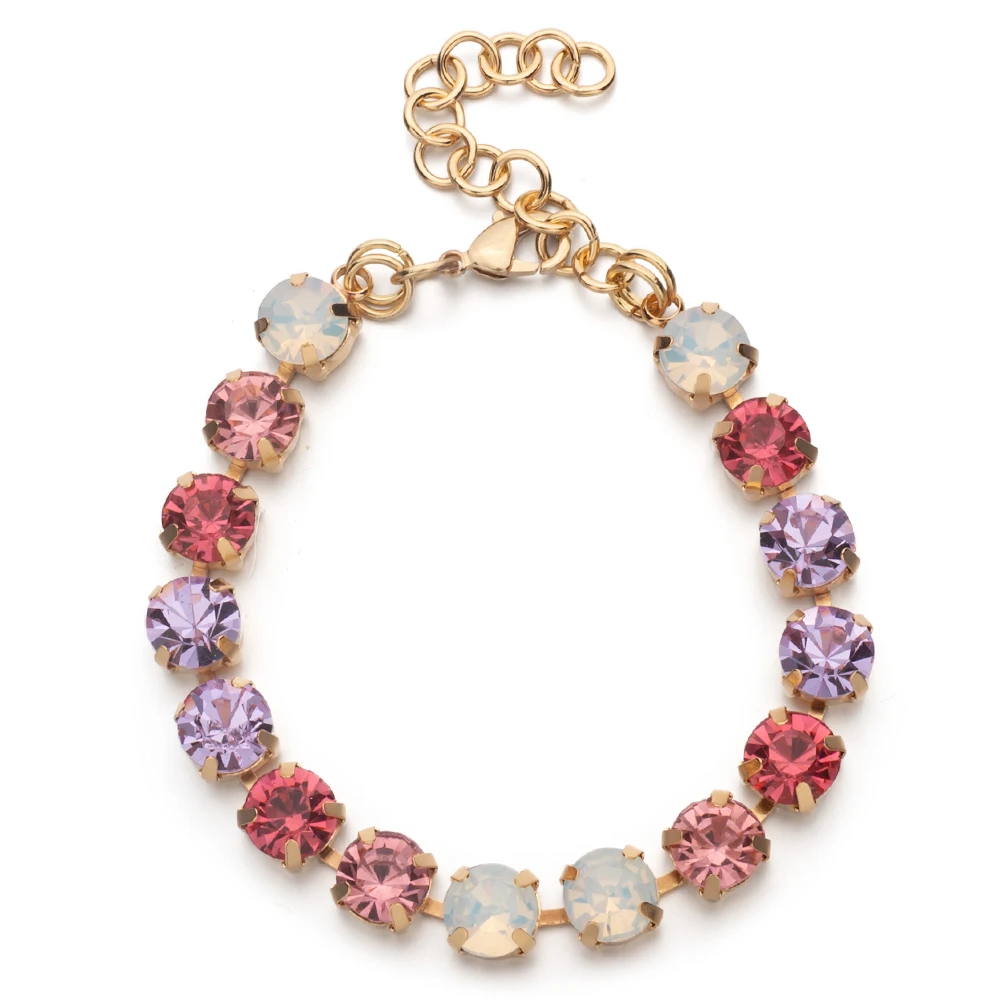 Geometric Crystal Beaded Bracelet for Women