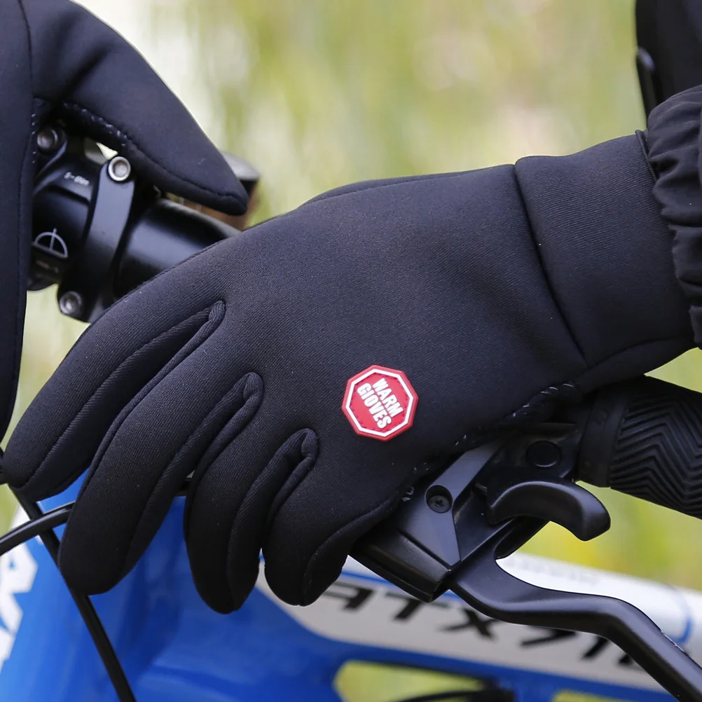 

1Pair Waterproof Touch Screen Gloves Windproof Thermal Women's Outdoor Sports Glove with Grip Silicone for Cycling Hiking Skiing