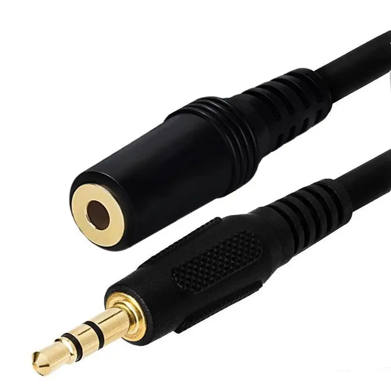 Cable de extensión de Audio de 3 polos, macho a hembra, para teléfono, tableta, adaptador de conector auxiliar de Audio, dc3.5 mm