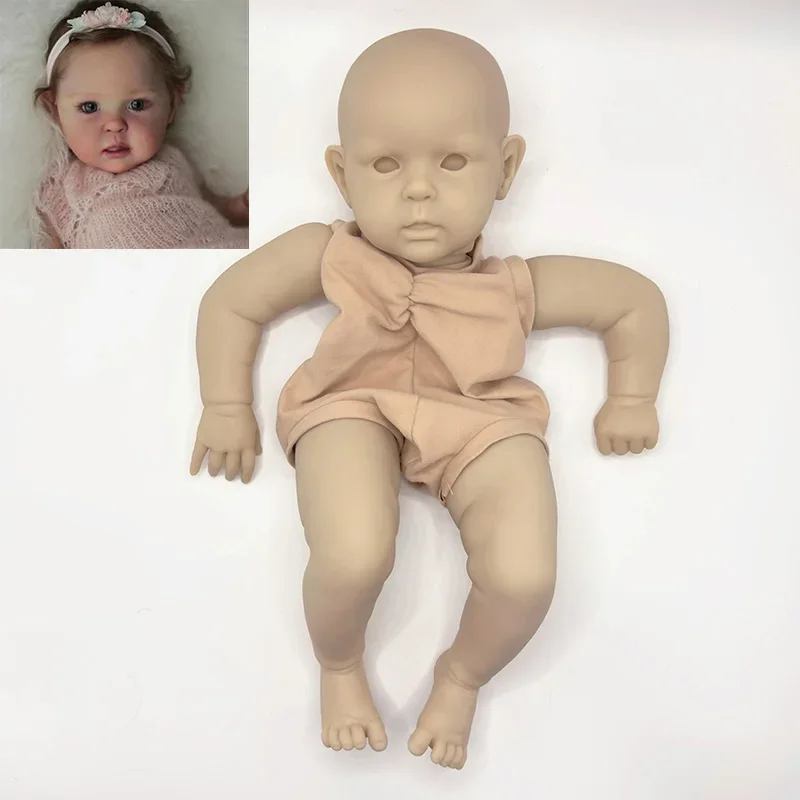 18Inch Reborn Doll Kit Ward  Limited Edition Lifelike Soft Touch Frech Color Kit with Cloth Body