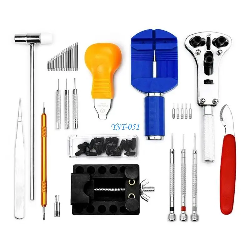 E15A 147 조각 전문 시계 수리 도구 스프링 바 도구 세트 시계 제조 업체-수집가를위한 시계 밴드 링크 핀 도구 세트