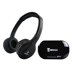 B616 Multifunction Wireless Stereo Headphones On Ear Headset FM Radio Wired Earphone Transmitter for MP3 PC TV Smart Phones