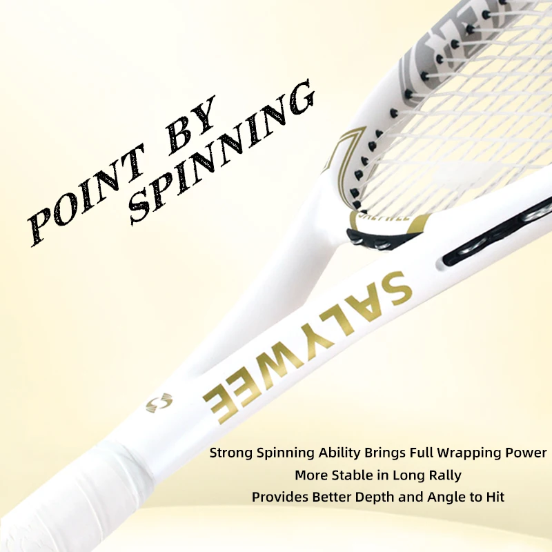 EXPLORER Selected Original 100% Full Carbon Fiber Tennis Racket 270g Aerospace Grade Frame Offense Defense Balance
