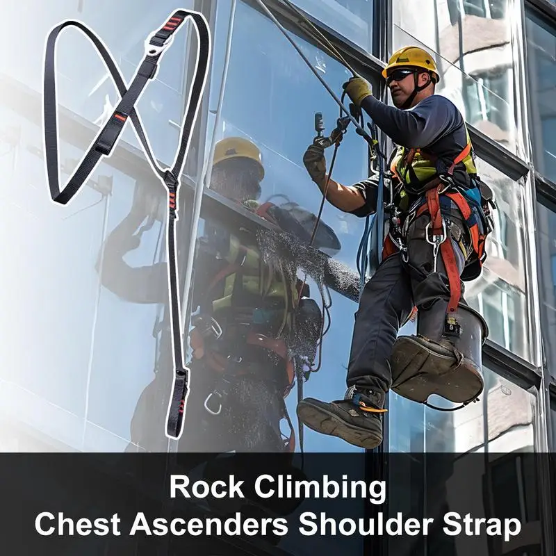 

Rock Climbing Harness Safety Strap For Mountaineering Lightweight Ergonomic Chest Harness For Mountaineering Rock Climbing
