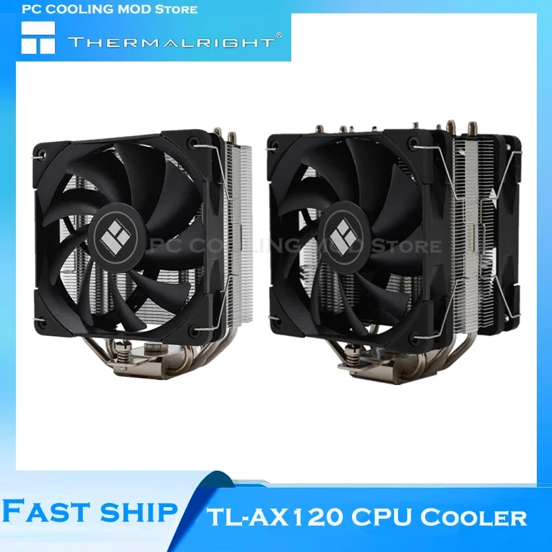 Thermalright PWM Tower Desktop CPU Cooler 120mm  Fan Radiator For Intel 115x 2011 2066 2100 LGA1700 AMD AM4,TL-AX120