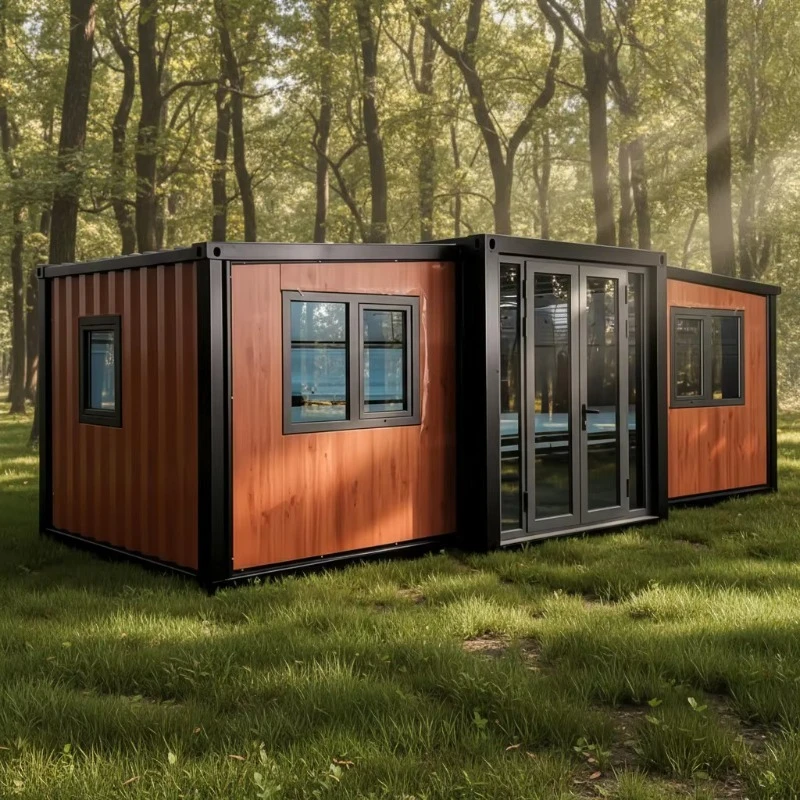 Customizable  Expandable Container House Large Size Steel Construction with Two or Three Bedrooms for Villas or Gyms