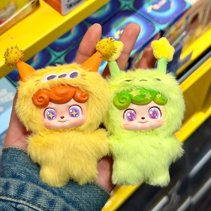 

Q Kid Wave Club Series Plush Blind Box Keychain Cute Stuffed Doll Pendant Trendy Accessory Toy Collectors Birthday Festival Gift