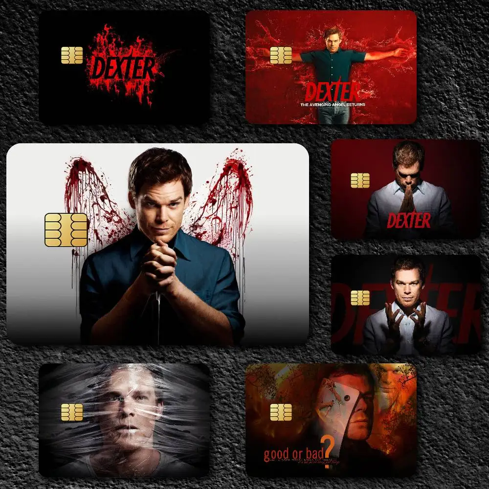 The TV D-Dexter Credit Card Skin Stickers for Bank Card Bus Metro Card Sticker Waterproof Gift