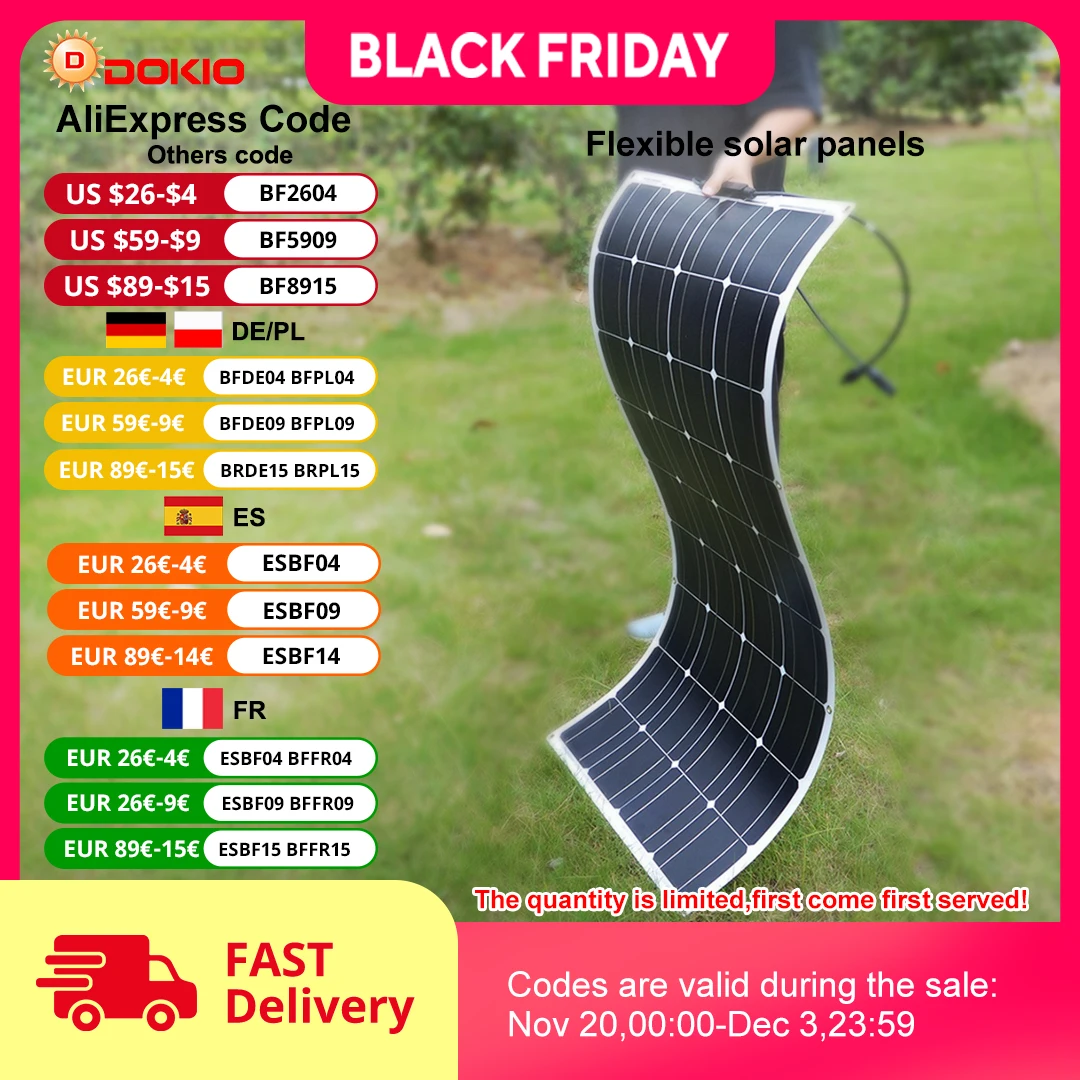 Dokio 12V 100W Flex…