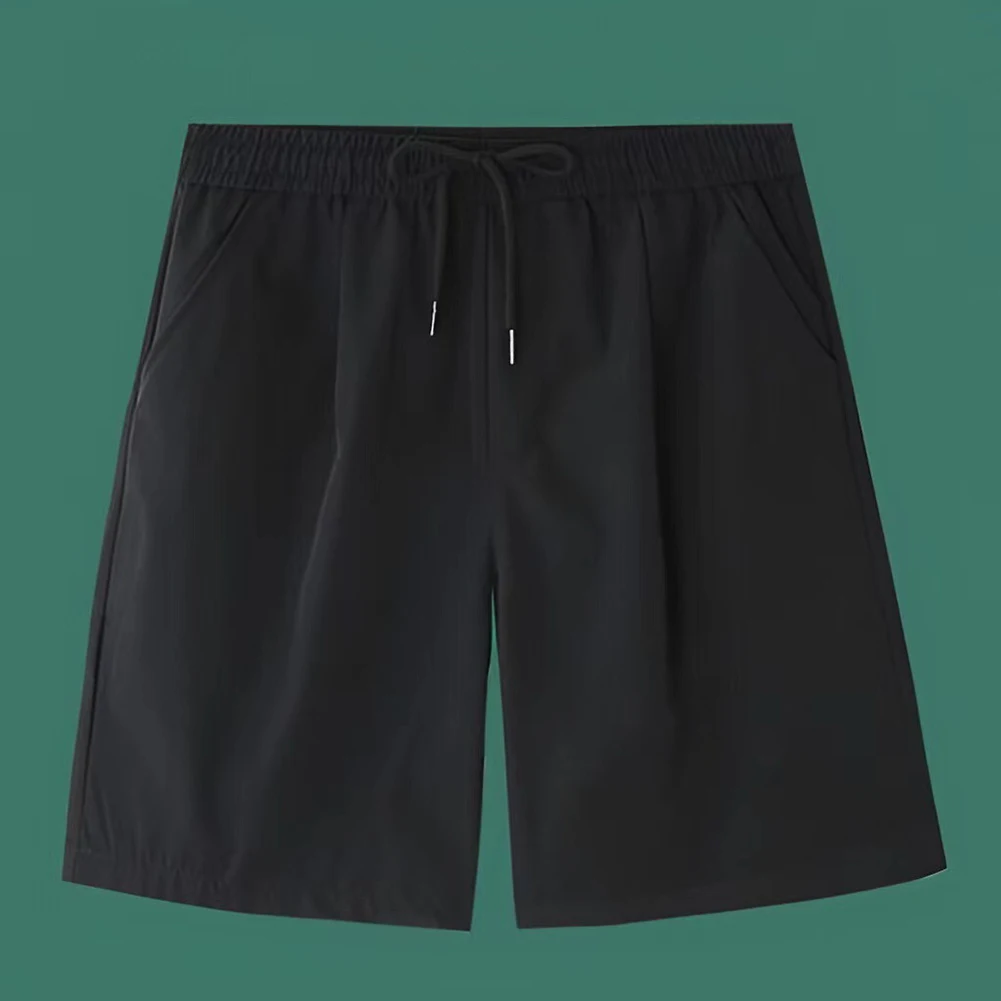 Shorts de sport élastiques pour hommes, vêtements de plage décontractés, vêtements de sport pour hommes, vêtements de plage solides, version At, haute qualité moyenne, nouveau