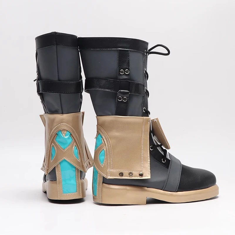 Botas de cosplay de jogo genshin impacto freminet sapatos personalizados adereços de festa de halloween em tamanhos grandes para homens e mulheres