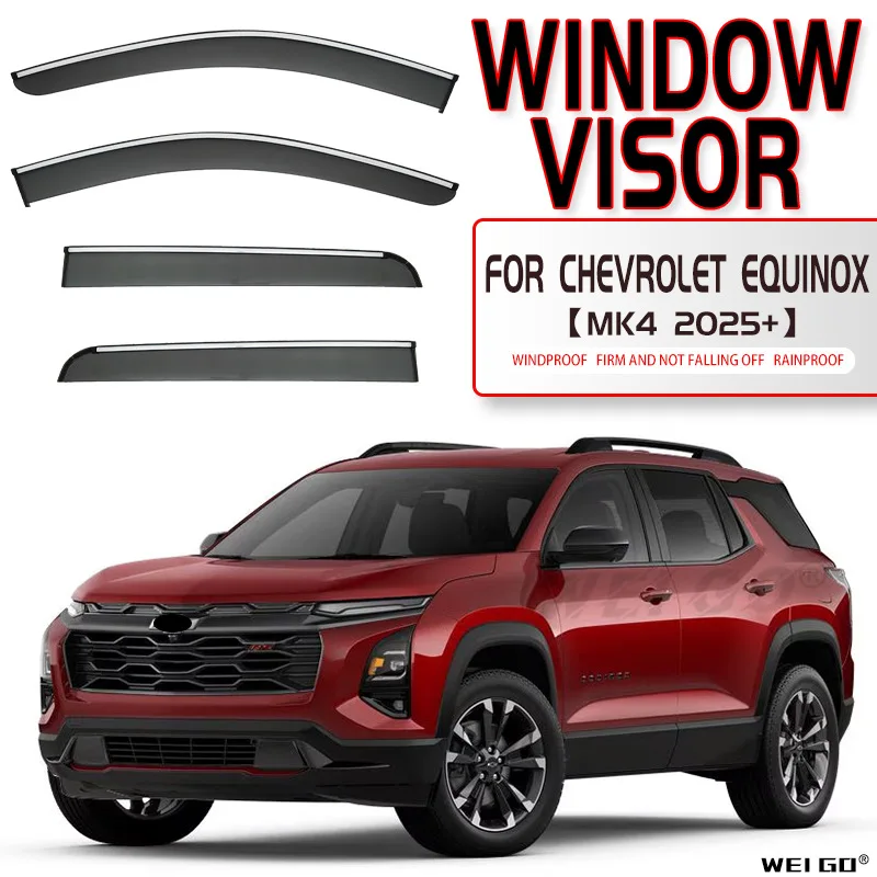 

For CHEVROLET EQUINOX 2018-2025+ Car Window Visor Awning Shelters Windshield Side Window Rain Sun Shade Accessories Car Styling