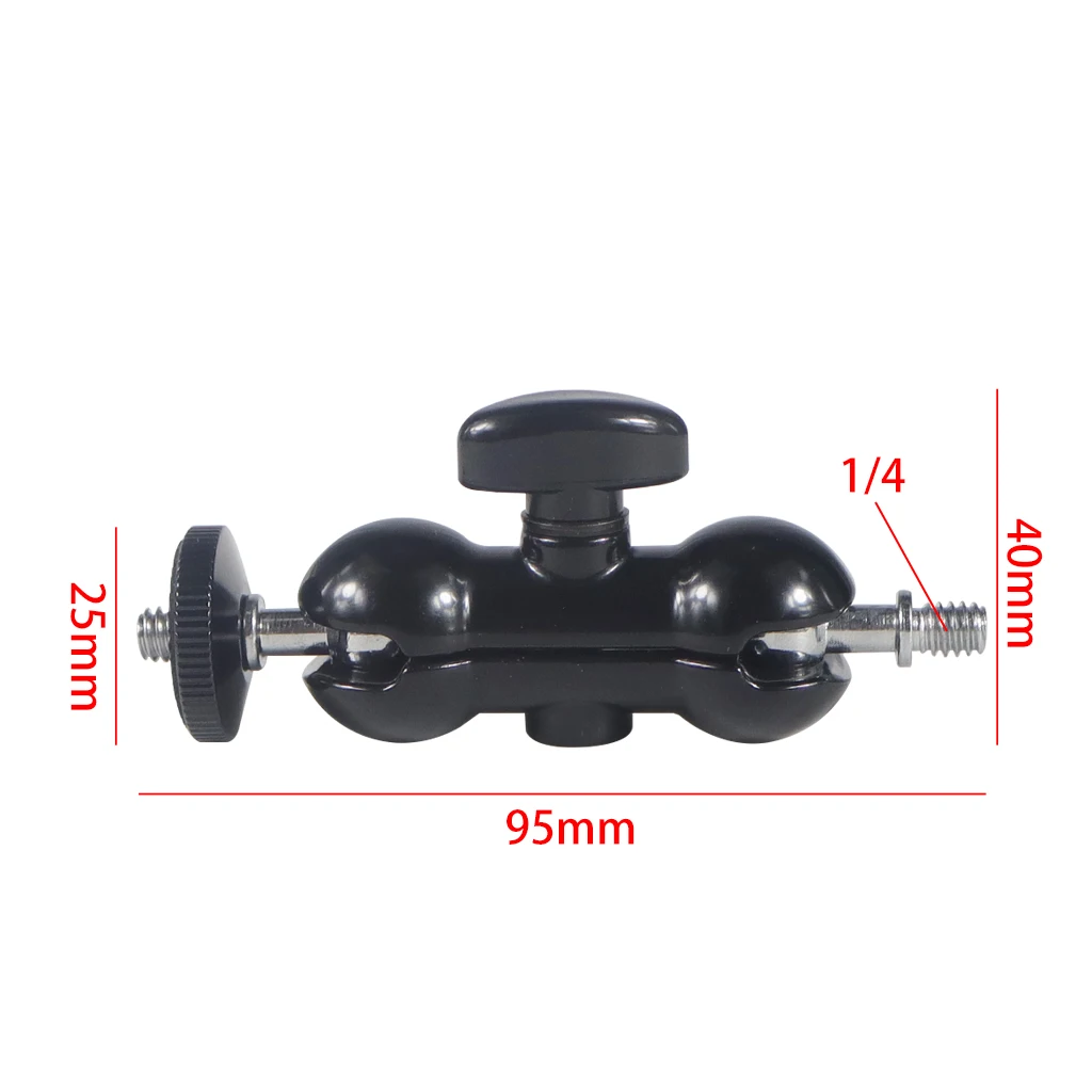 Wandhalterung 1/4 3/8 Standardgewinde Magic Arm Gelenk-Reibungsadapter für Webcam CCTV Projektor LED-Blitzlicht DSLR-Kamera – Detail 16