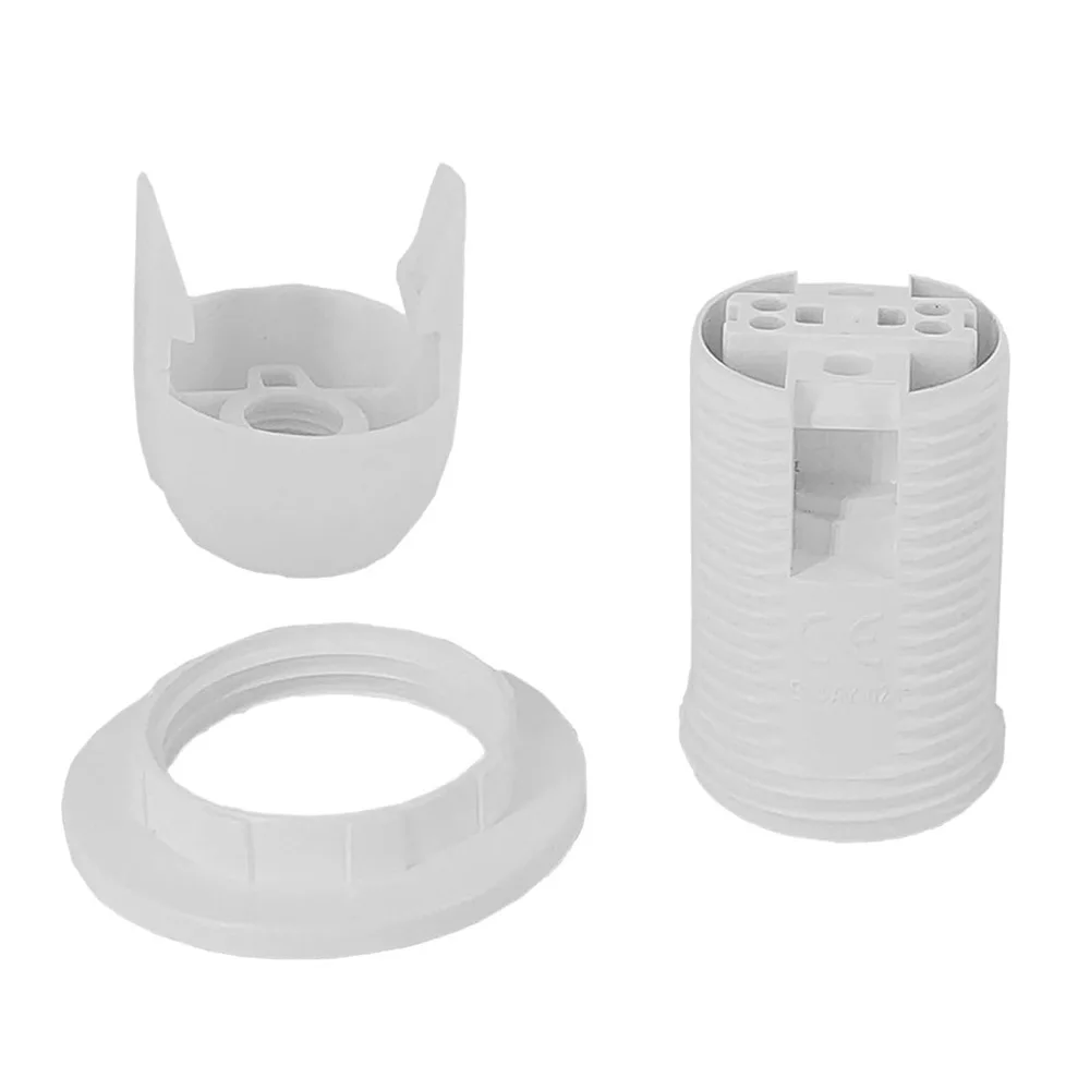 20 packs Full Tooth Lamp Holder E14 Lamp Socket with Fitting Adapter for Lampshade Wall Lamp Pendant Light Home Lighting Fixture