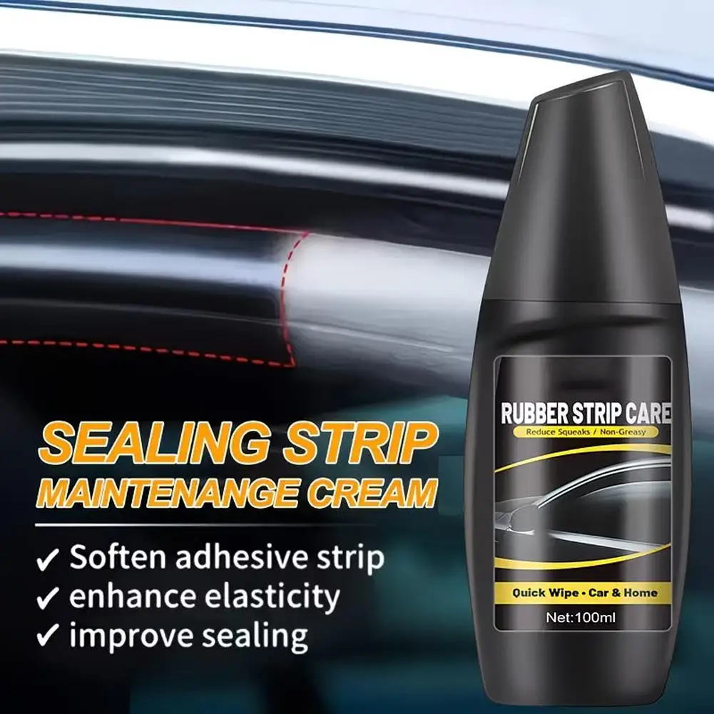 Automotive Rubber Seal Protectant Conditioner Stops Squeaks, Restores Color Enhances Sealing for Car Doors Windows & Trim
