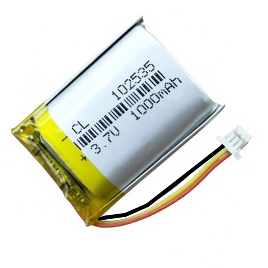102535 1000mAh 3.7V With SH1.0 3P Plug Lithium Polymer Battery for MP3 GPS Smart Watch Flashlight Electric Toy Speaker Headset