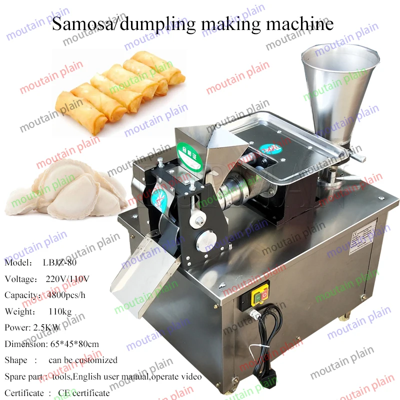 Automatic Dumpling Machine Commercial Samosa Pelmeni Ravioli Spring Roll Large Big Empanada Making Machine